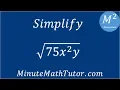 Simplify 75x 2y