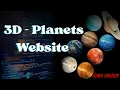 3D Planet Website Using HTML CSS JavaScript Solar System Animation MH Hridoy