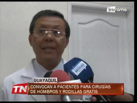 Convocan a pacientes para cirugías de hombros y rodillas gratis