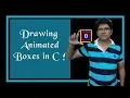 How to draw colorful boxes Animation in C Language
