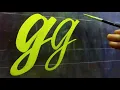 Brush Script Light g h i by John King