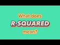 R-Squared tutorial