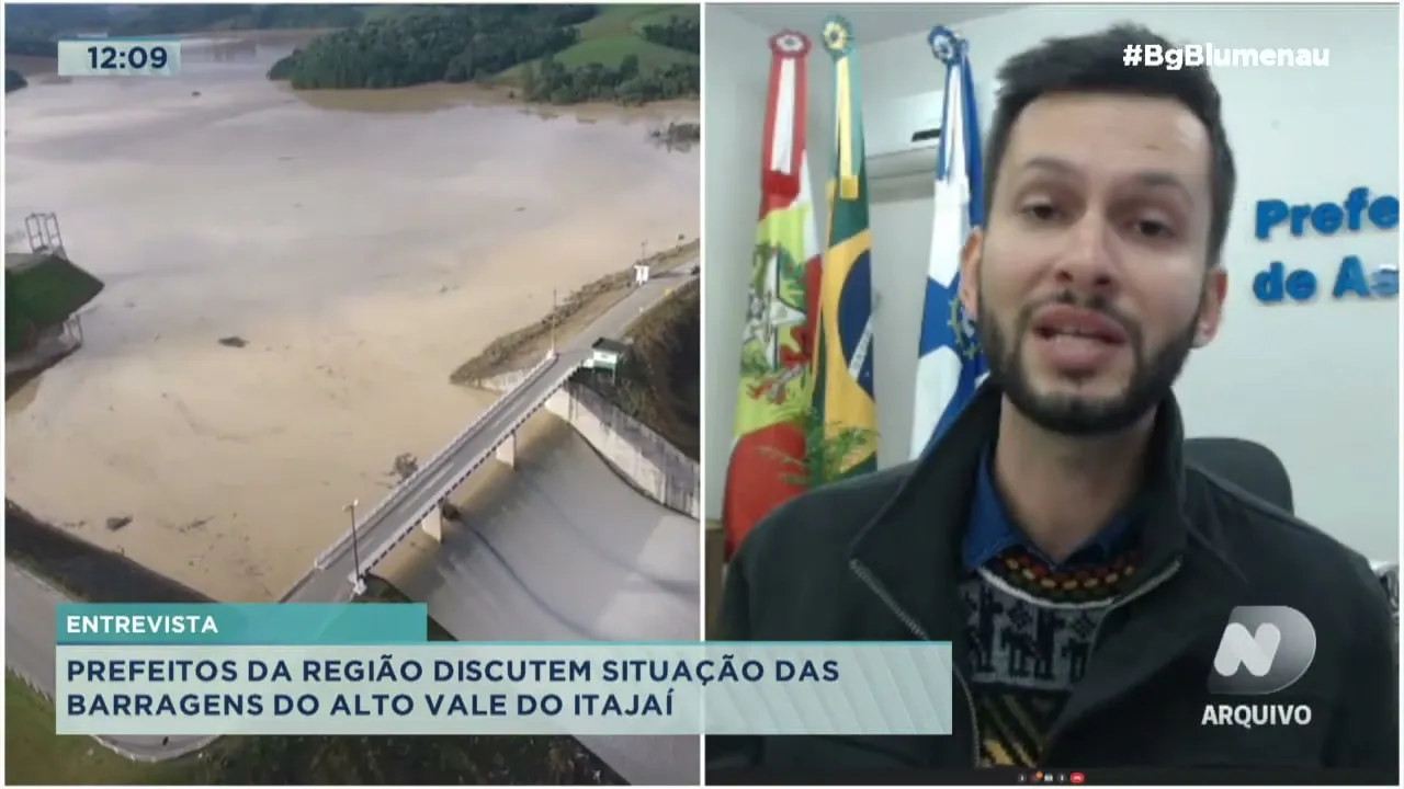 Entrevista: prefeitos da região discutem situação das barragens do Alto Vale do Itajaí