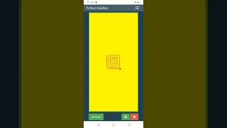 Draw a Spiral Square Pattern using Turtle module in Python