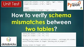16 UNIT TEST How to compare columns in dataframes PART 16