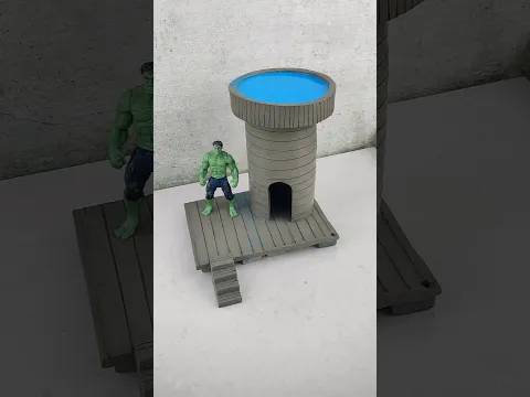 destroying a beautiful miniature clay house 😱#shorts