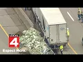 I-94 in Ann Arbor reopens after crash spills hundreds of bottles across freeway