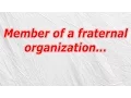 Member of a fraternal organization CodyCross Crossword Answer