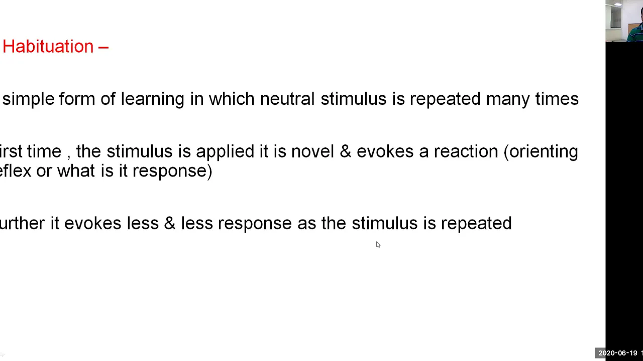 PHYSIOLOGY OF LEARNING AND MEMORY -I