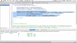 6 3 Part 2 Personal Information Class - Java
