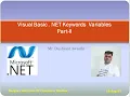 Visual Basic NET Keywords Variables Part II