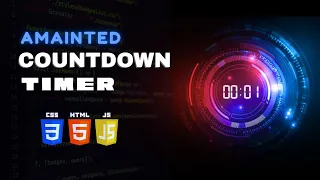 Animated Countdown Timer Tutorial HTML CSS JavaScript Stylish Responsive