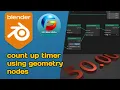 Count up timer using geometry nodes in Blender