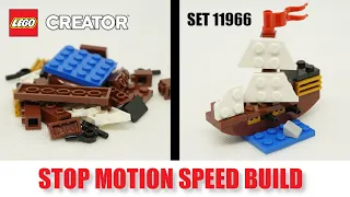 How to build LEGO® Creator 11966 | Pirate Ship (2022) | Stop Motion Build