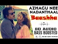 Lagu Azhagu Nee Nadanthaal 🥰 | 8D Song 🎧 | Baashha🔥 | Rajinikanth| Deva | SPB | KS Chitra