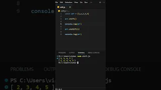 Javascript array shift and unshift methods in telugu 2023