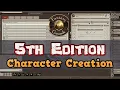 5th Edition Character Creation - Fantasy Grounds Tutorial
