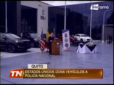 Estados Unidos dona vehículos a policía nacional