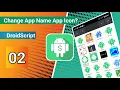 DroidScript02 How To Change App Icon And App Name In Hindi DroidScript