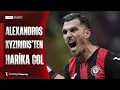 Alexandros Kyziridis uzak mesafeden duzgun bir vurusla golu buluyor Trendyol Super Lig