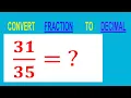 CONVERT FRACTION TO DECIMAL
