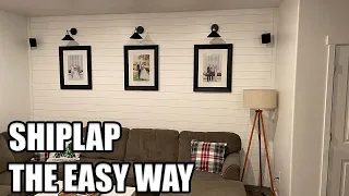 How to Install Shiplap DIY Accent Wall