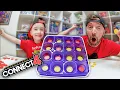 Father VS Son PLAY CONNECT 4 FRENZY Trick Shot Battle