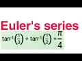 Euler s series for finding the approximate value of PI i e 3 14