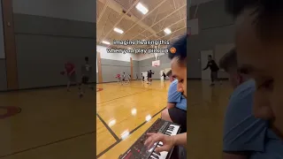 He Plays NBA Arena Sound Effects While They Play Pickup Shorts 
