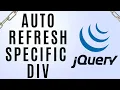 Auto Refresh Particular Specific Div Using jQuery