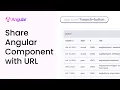 How to share an Angular Component with URL