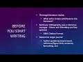 Narrative Review Module