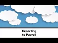 Exporting to Payroll V-14