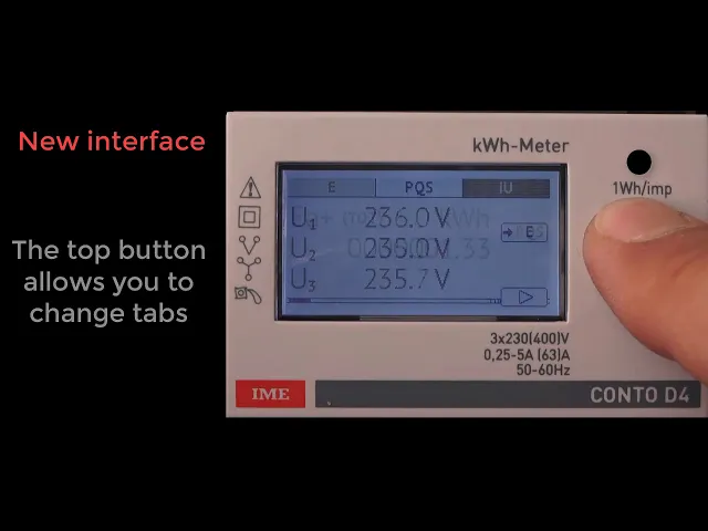 Монофазен мерител за ДИРЕКТНО мерене на ел. енергия Conto D2, Modbus, 2 тарифи, за DIN монтаж 2 мод, 63A, IME, LEGRAND НИСКО НАПРЕЖЕНИЕ, CE2DF3DTCL1