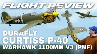 Durafly P-40M V2 Aleutian Tiger 1100mm PNF Flight Review