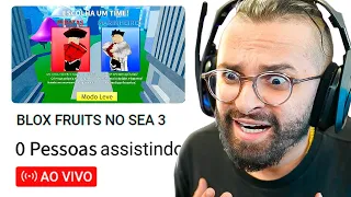 INVADINDO LIVES de Blox Fruits COM 0 PESSOAS ASSISTINDO