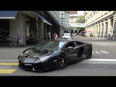 Download MP3 Loud Lamborghini Aventador LP700-4 w/ Capristo exhaust in Zurich. (Brutal sound!)