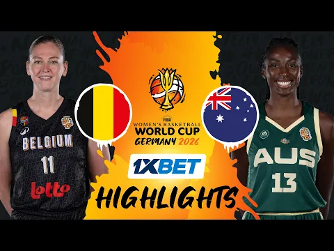 Belgium 🇧🇪 v Australia 🇦🇺 | 1XBET Highlights | FIBA Women's Basketball World Cup 2026 - YouTube thumbnail