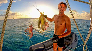 Primitive Bahamas Catch & Cook In My UNDERWEAR [Sushi & Lobster!!!]