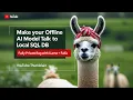Make Your Offline AI Model Talk to Local SQL Fully Private RAG with LLaMA FAISS