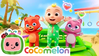 🐶💪 JJ's Animal Friends Learn to Never Give Up! | Cocomelon Animal Time - Nursery Rhymes