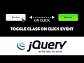 Toggle button swtich active class using jquery