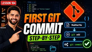 Your First Git Commit Git Add and Git Commit Explained Simply Beginner Tutorial