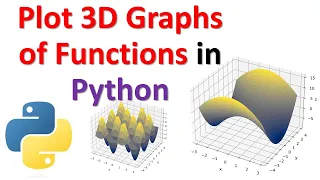 Plot 3D Graphs of Functions in Python - Mathematics Calculus and Python Tutorials