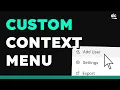 How to Create Your Own Context Menu with Icons Using HTML CSS JavaScript