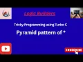 Pyramid Pattern in C Print Pattern using Turbo C C Programs for Beginners