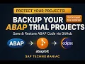 Backup ABAP Trial Projects with abapGit in Eclipse Save Restore from GitHub 10