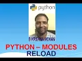 PYTHON - RELOAD FUNCTION