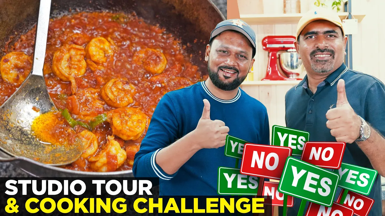 Epic Food Challenge: Food Fusion Attempts Prawn Karhai Recipe by Rashid Seafood   Master Chef