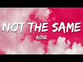 Download Lagu ROSÉ - not the same (Lyrics)